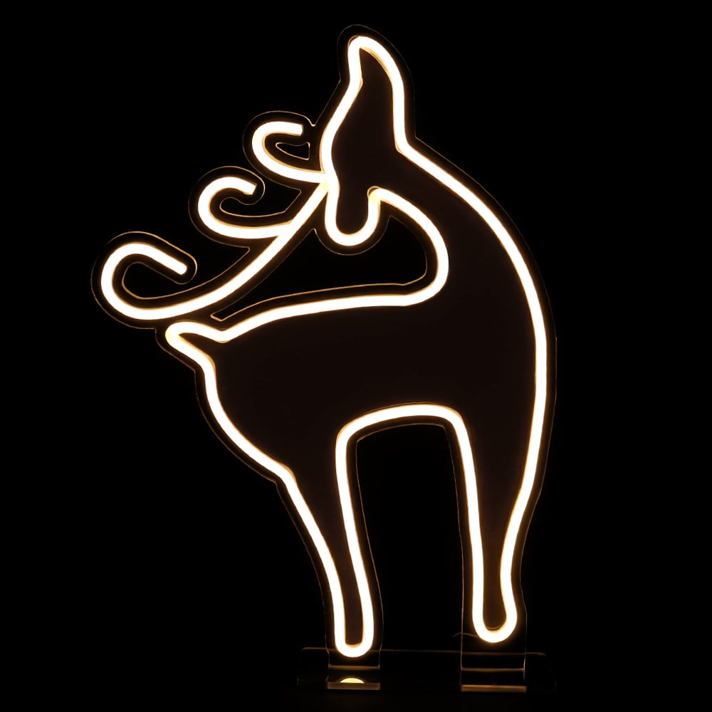 RENA NEON ACRILICO BIVOLT (BRANCO QUENTE) 80cm