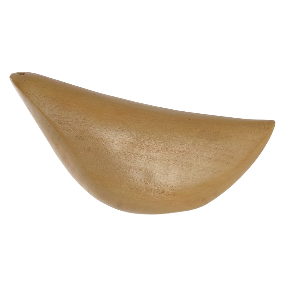 ESCULTURA DECORATIVA POLIRESINA PASSARO (BEGE) 8,5X15,8X5cm