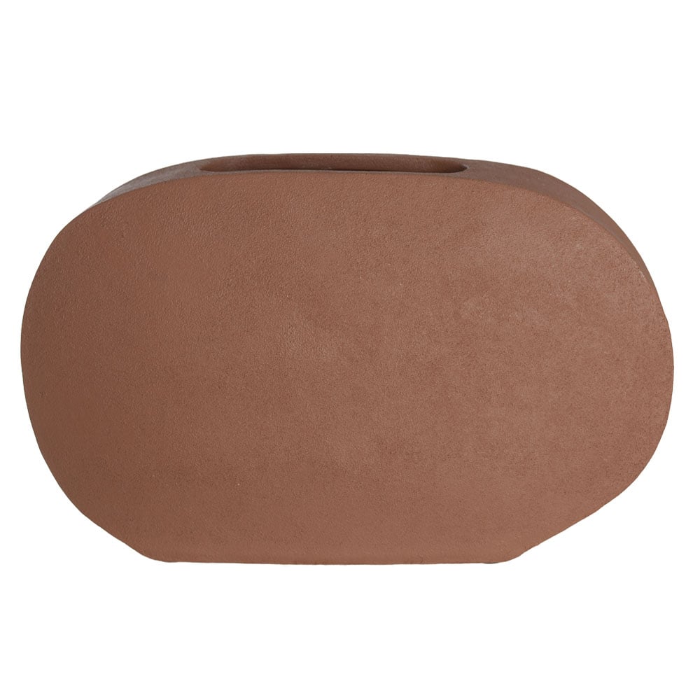 VASO DECORATIVO POLIRESINA ORGANICO (TERRACOTA) 18X29X9cm