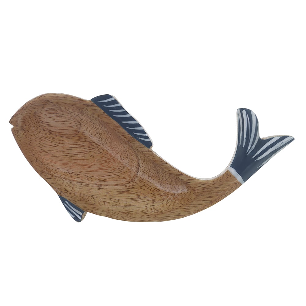 PETISQUEIRA MADEIRA 2,5X10X20cm PEIXE (BEGE AZUL)
