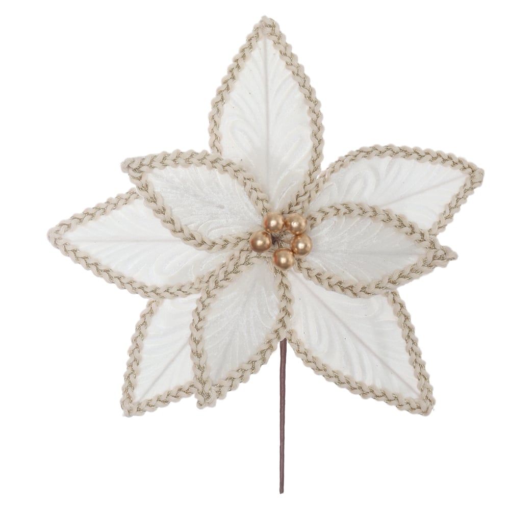 H.BICO DE PAPAGAIO NATAL AVELUDADO (OFF WHITE) 20cm 26d 8P