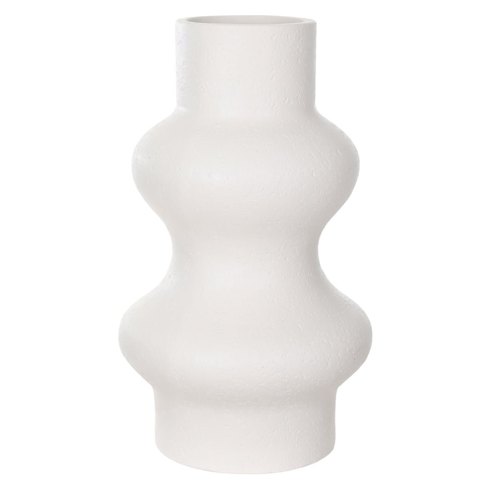 VASO DECORATIVO CERAMICA ORGANICO (OFF WHITE) 40cm 23,5d