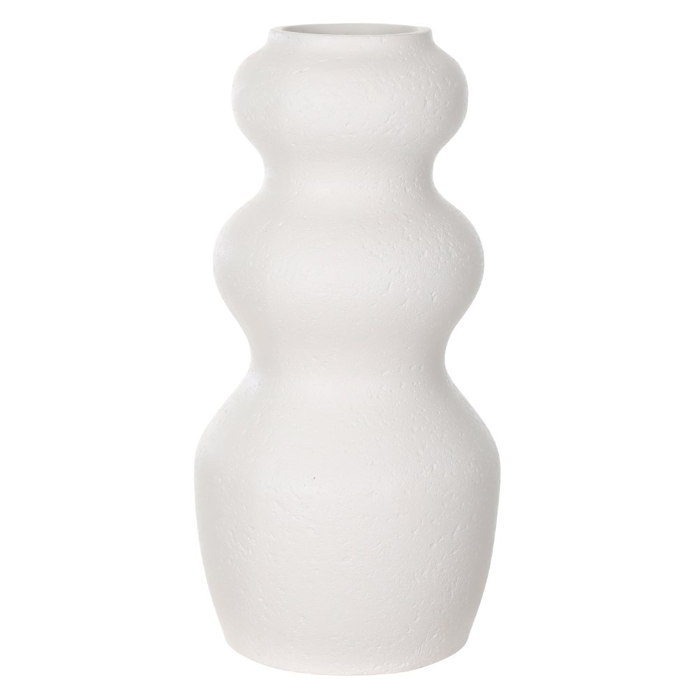 VASO DECORATIVO CERAMICA ORGANICO (OFF WHITE) 50cm 25d