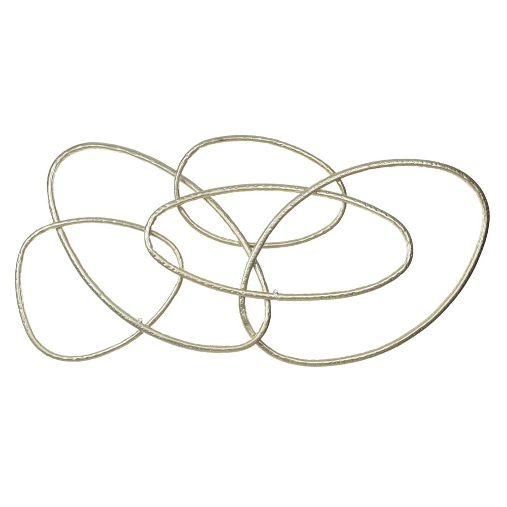 ESCULTURA DE PAREDE METAL ORGANICA (DOURADO) 72cmX1,01mX5cm