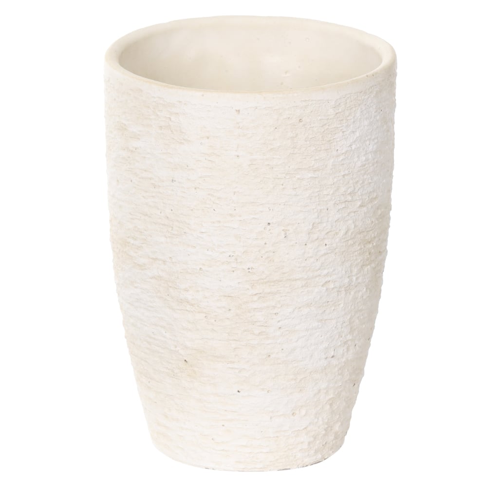 VASO DECORATIVO CIMENTO COM TEXTURA (AREIA) 23,6cm 16d