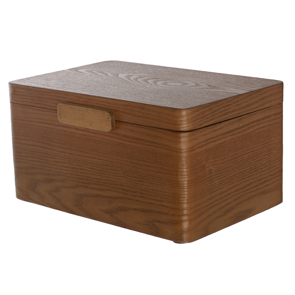 CAIXA DECORATIVA MADEIRA G (BEGE) 30X21X16cm
