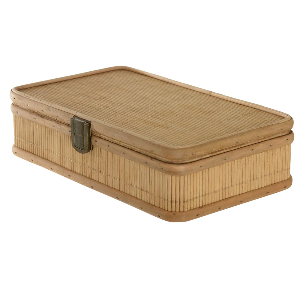 CAIXA DECOR MADEIRA (BEGE) 25X15,5X7cm