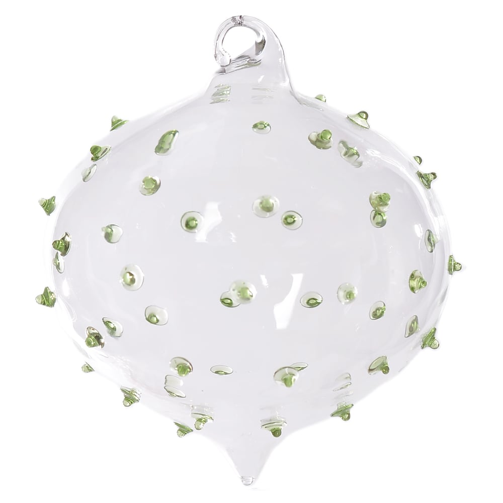 BOLAS DECORADAS VIDRO BOROSSILICATO NATAL (TRANSPARENTE) 8D