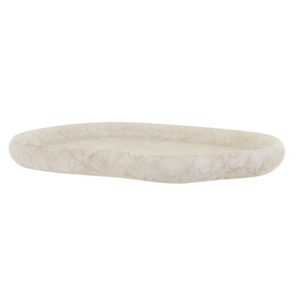BANDEJA POLIRESINA 2X11,8X18cm ORGANICO (BEGE MARMORIZADO)