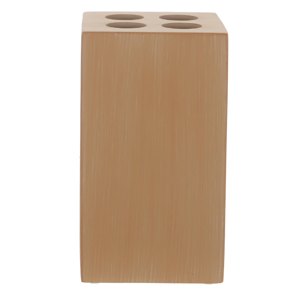 PORTA ESCOVA POLIRESINA 11X6,5X6,5cm NATURAL (BEGE)
