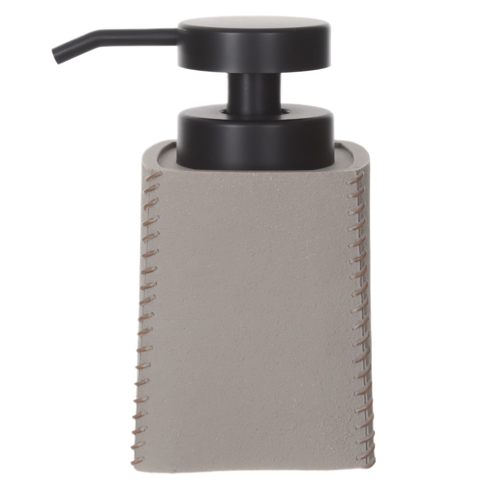 PORTA SABONETE POLIRESINA 340ml 14,3X7,8X7,8cm ALFA (CINZA)