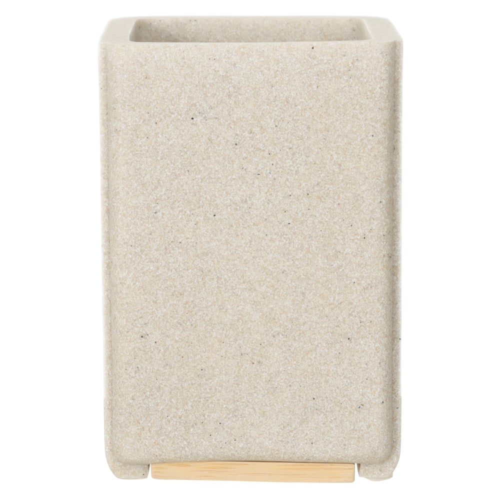COPO POLIRESINA 10,9X7,4X7,4cm C/BAMBU ESSENCIAL (BEGE)
