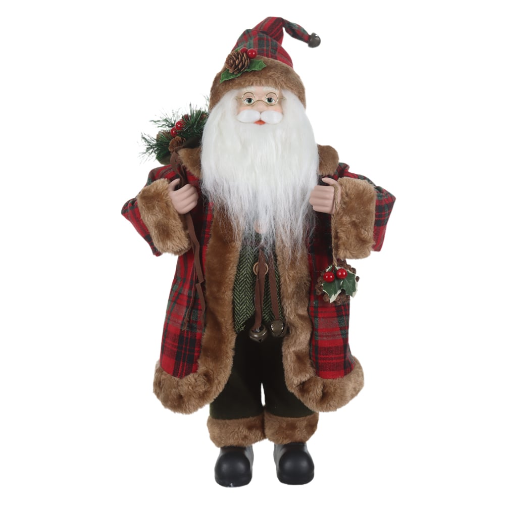 PAPAI NOEL NATAL EM PE (VERMELHO VERDE) 60cm