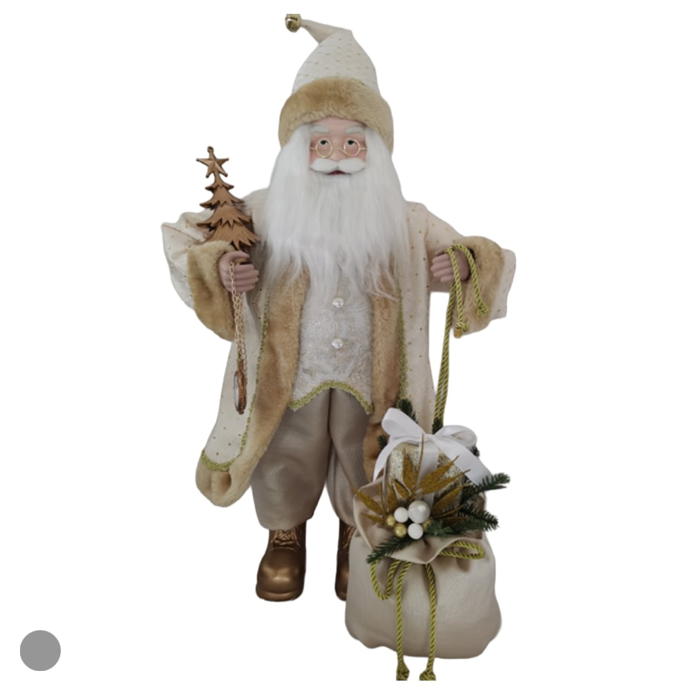 PAPAI NOEL NATAL EM PE (CHAMPANHE DOURADO) 60cm