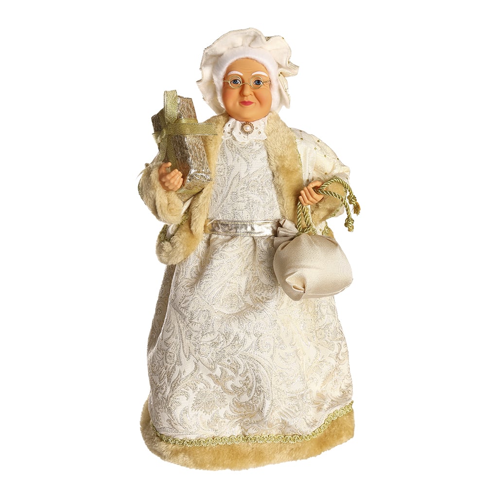 MAMAE NOEL NATAL EM PE (CHAMPANHE DOURADO) 45cm
