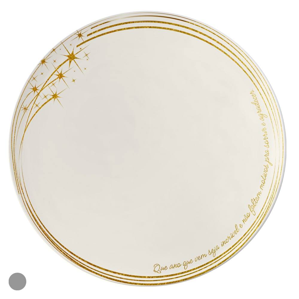 PRATO RASO MELAMINA (DOURADO) 25,5D