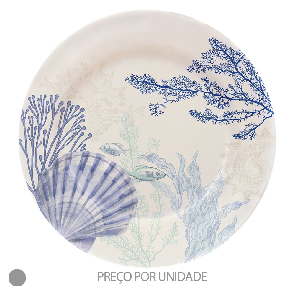 PRATO SOBREMESA MELAMINA (AZUL) 22,5D