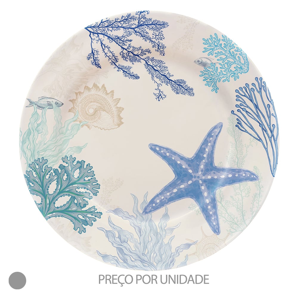 PRATO RASO MELAMINA (AZUL) 27,5D
