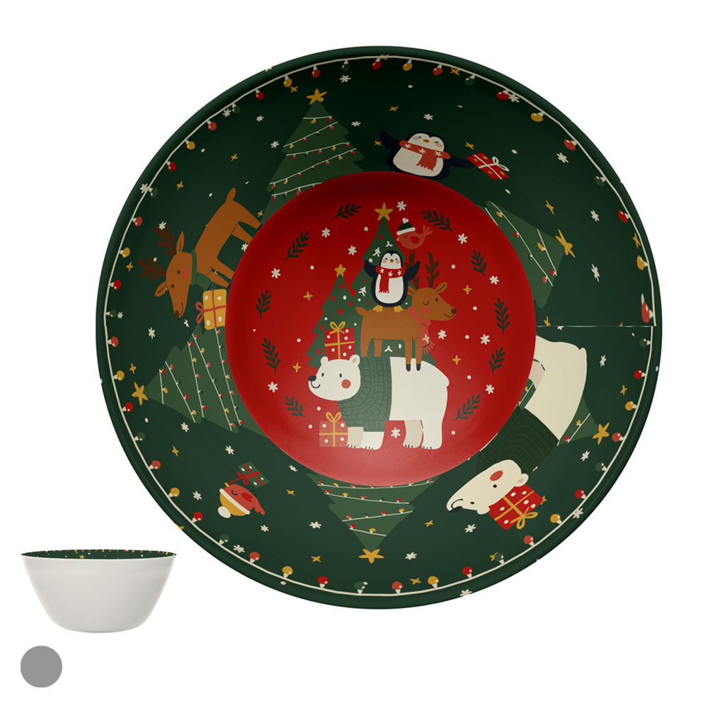 BOWL MELAMINA 750ml (VERDE) 15D