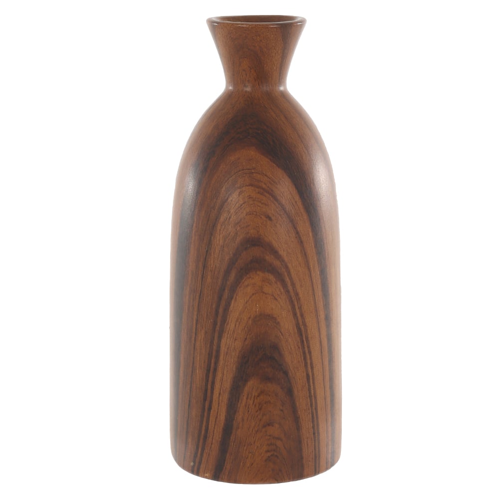 VASO DECOR CERAMICA EFEITO AMADEIRADO (MARROM) 23cm 8,5d