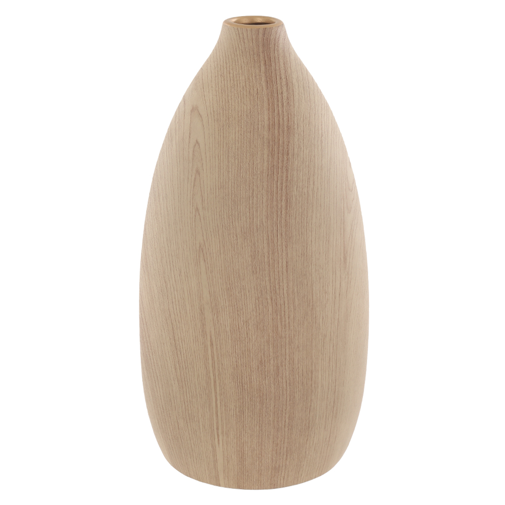 VASO DECOR CERAMICA EFEITO AMADEIRADO (BEGE DOURADO) 31,5cm 16,3d