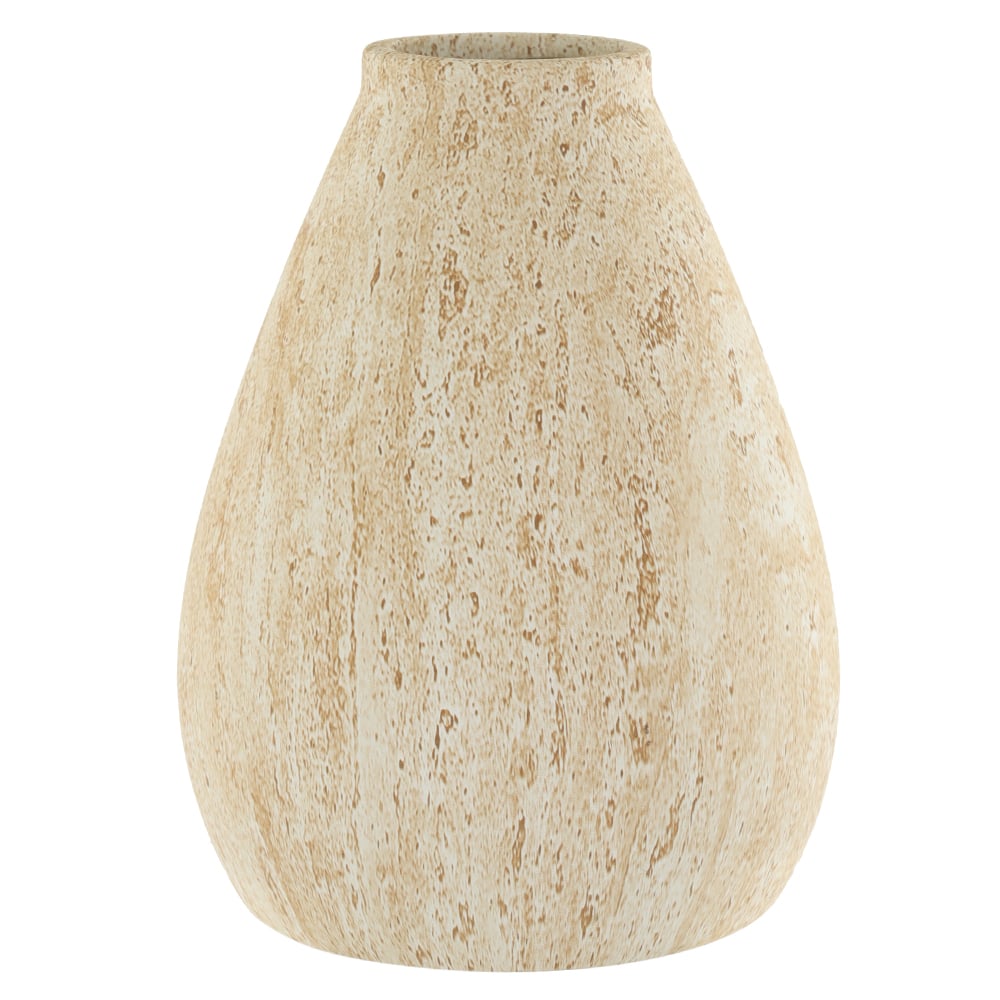 VASO DECOR CERAMICA EFEITO MARMORIZADO (BEGE) 20cm 15d