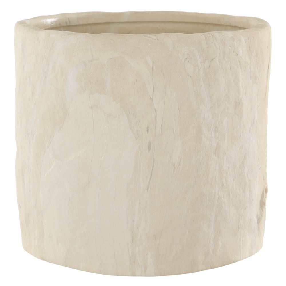 CACHEPOT DECOR CERAMICA EFEITO MARMORIZADO (BEGE) 15cm 17d