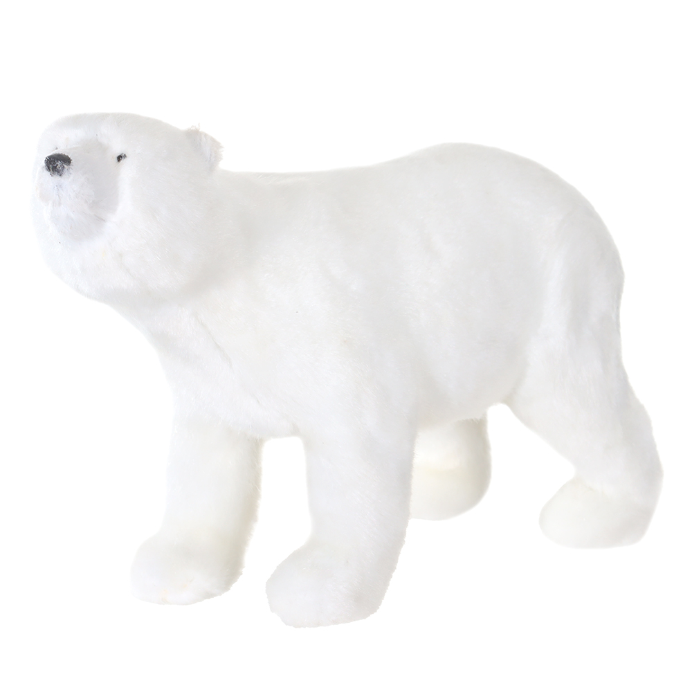 URSO NATAL REALISTA (BRANCO) 17X30cm
