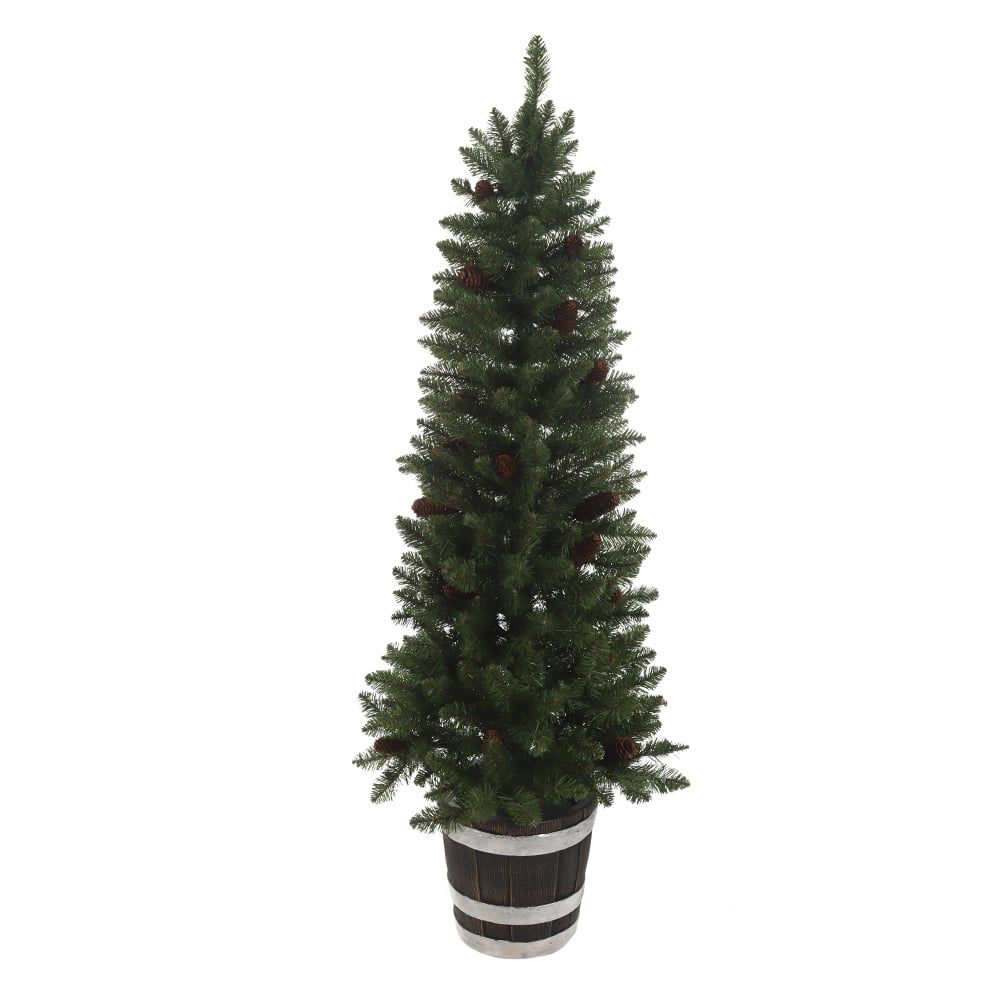 A.ARVORE NATAL BERRY PINHA 253 TIPS C/VASO (VERDE) 1,5m