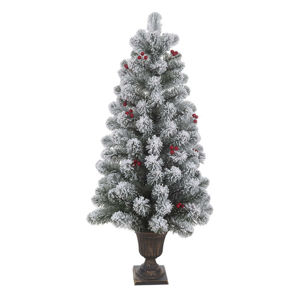 A.ARVORE NATAL BERRY NEVADA 106 TIPS C/VASO (VERDE) 1,05m