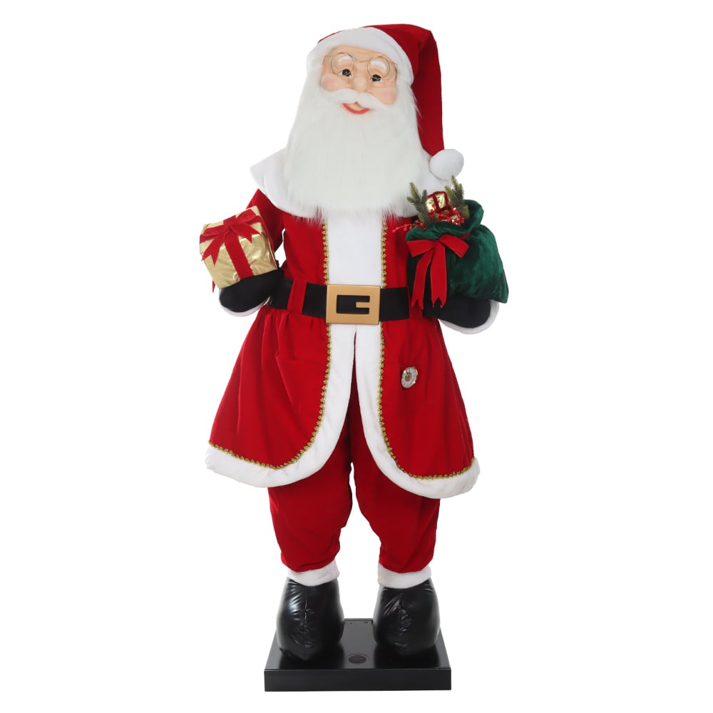 PAPAI NOEL NATAL C/MOV E SOM (VERMELHO BRANCO) 3m