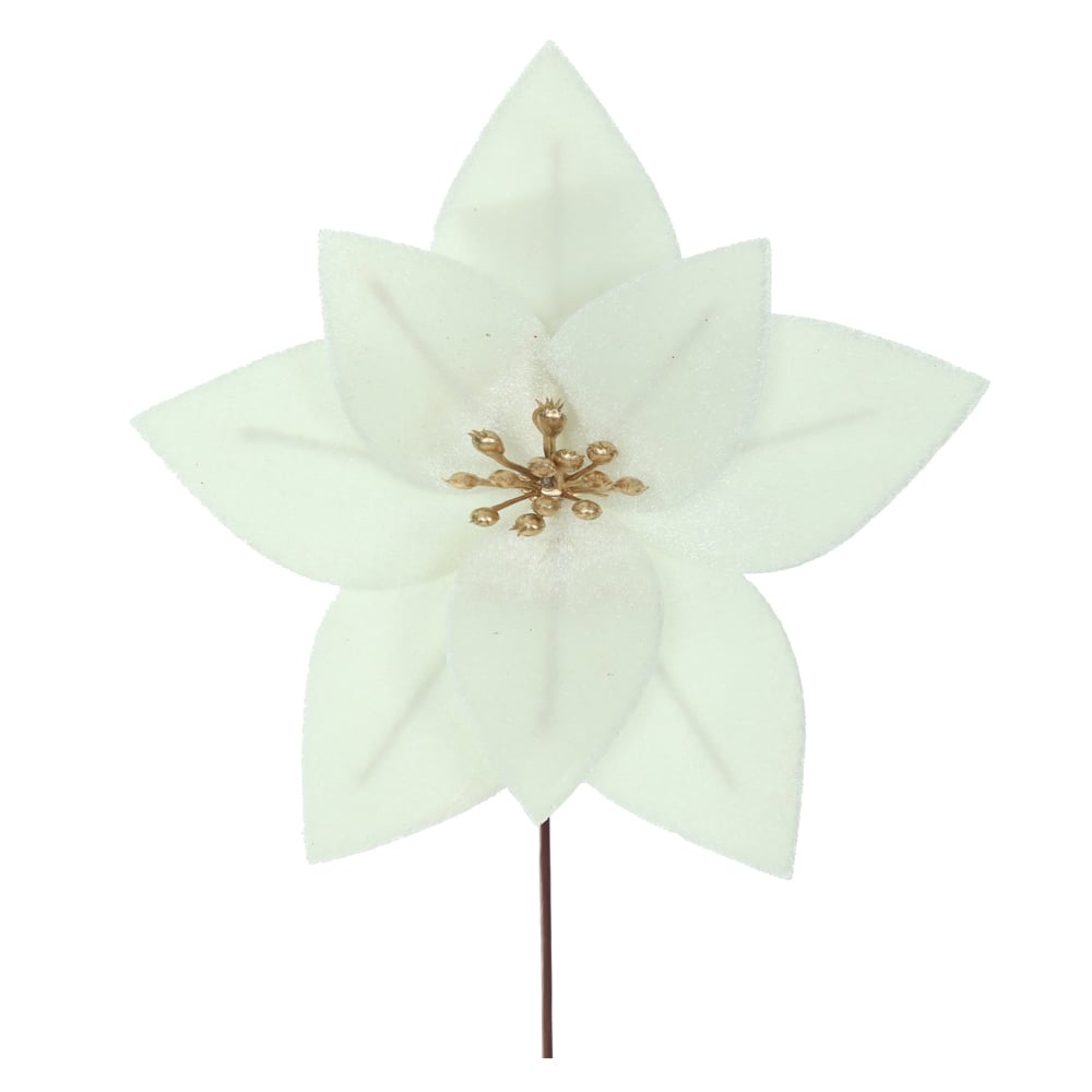 H.BICO DE PAPAGAIO NATAL AVELUDADO (OFF WHITE) 20cm 15d 8P