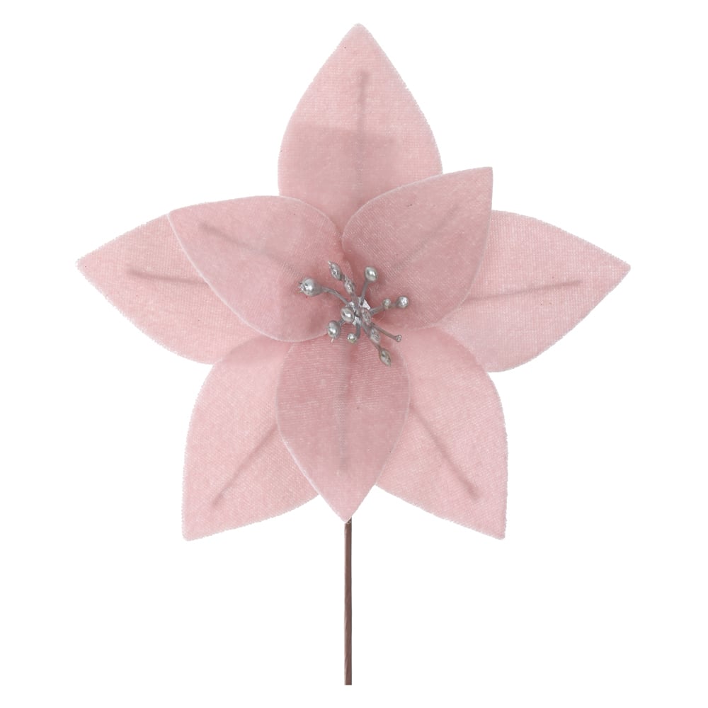 H.BICO DE PAPAGAIO NATAL AVELUDADO (ROSA CLARO) 20cm 15d 8P