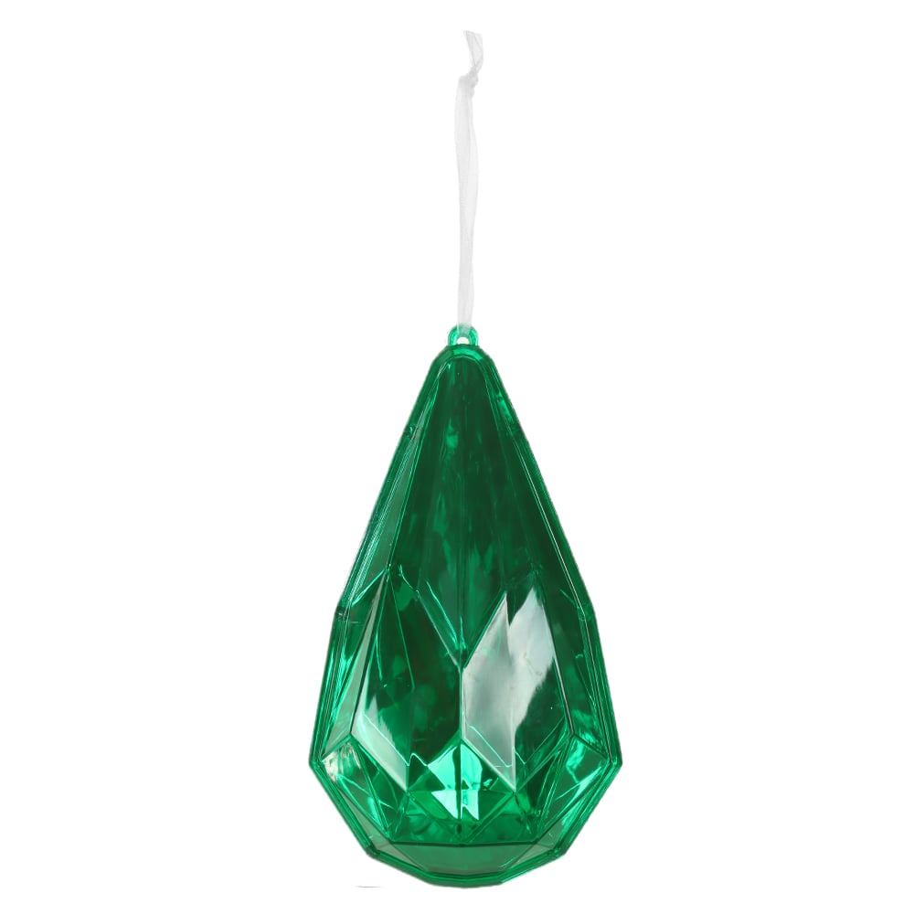 ENFEITE GOTA CRISTAL NATAL (VERDE) 17X6X9,5cm