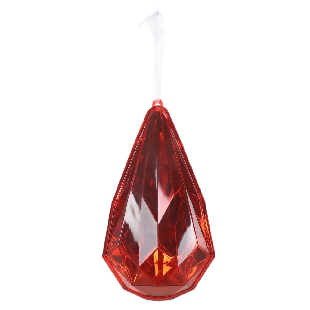 ENFEITE GOTA CRISTAL NATAL (VERMELHO) 17X6X9,5cm