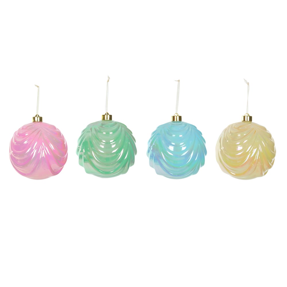 BOLA DECORADA NATAL C/4 (DIVERSAS) 15D