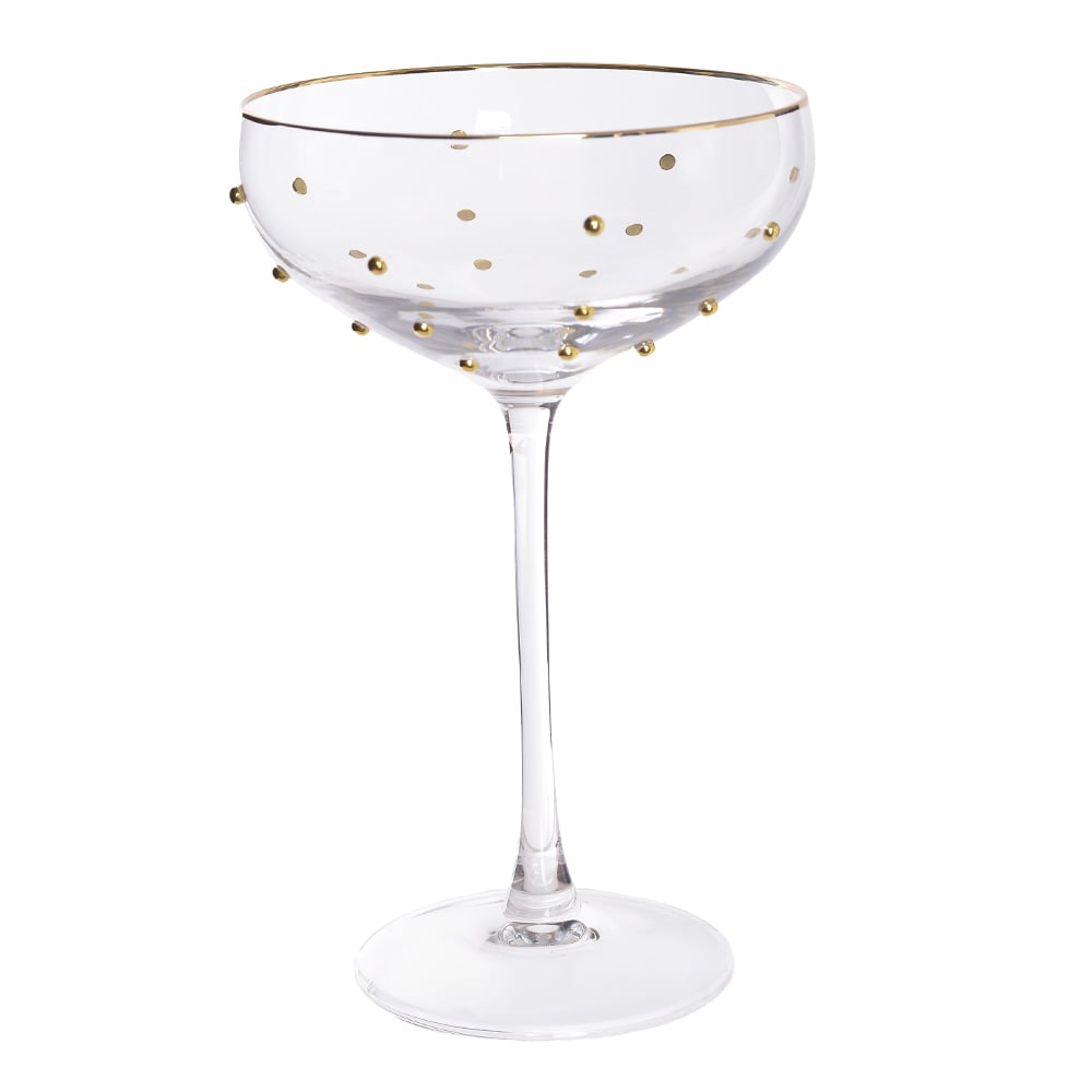 TACA VIDRO COQUETEL 290ML 290ml (DOURADO) 18,2X11,9cm