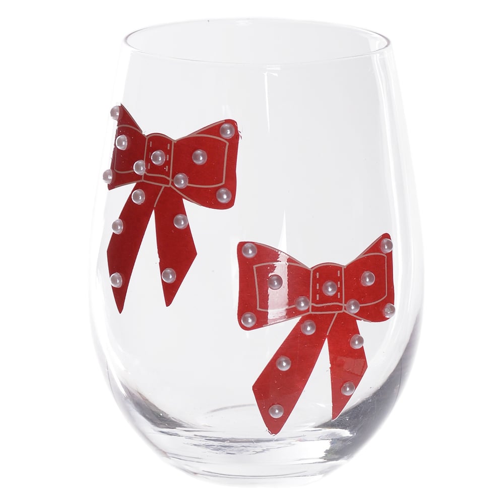 COPO VIDRO LACO 520ml (VERMELHO) 12X9,7cm