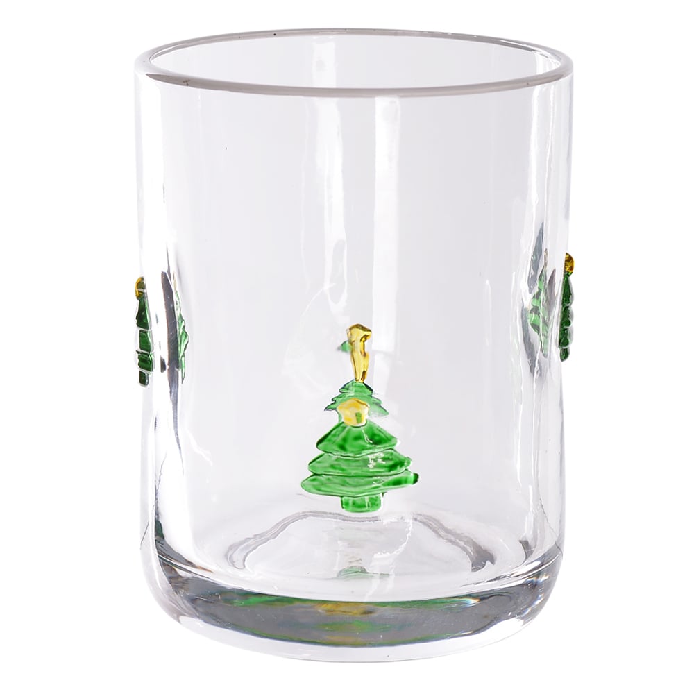 COPO VIDRO ARVORE 395ml (VERDE) 11,1X8,3cm