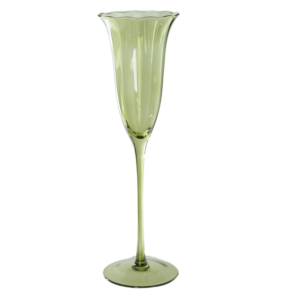 TACA VIDRO ESPUMANTE 170,00 ML 170ml (VERDE) 26X7,5cm