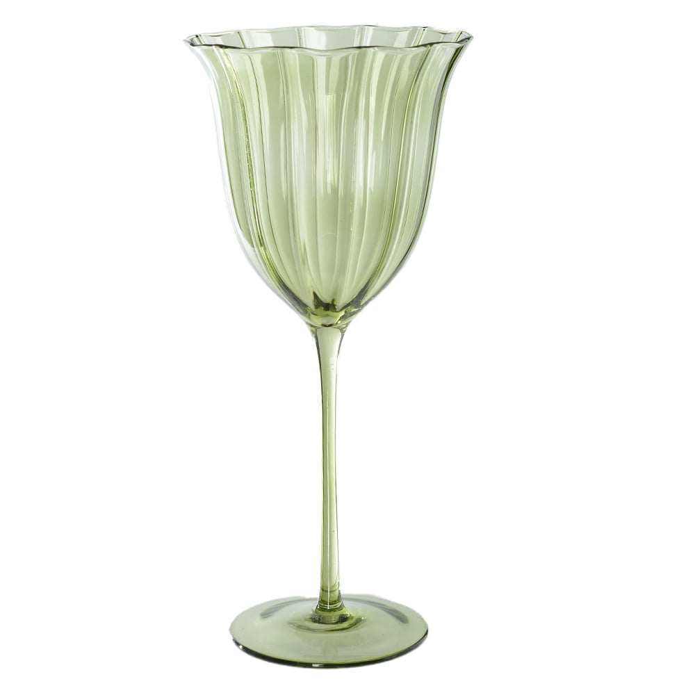 TACA VIDRO VINHO 360,00 ML 360ml (VERDE) 22,6X10,4cm
