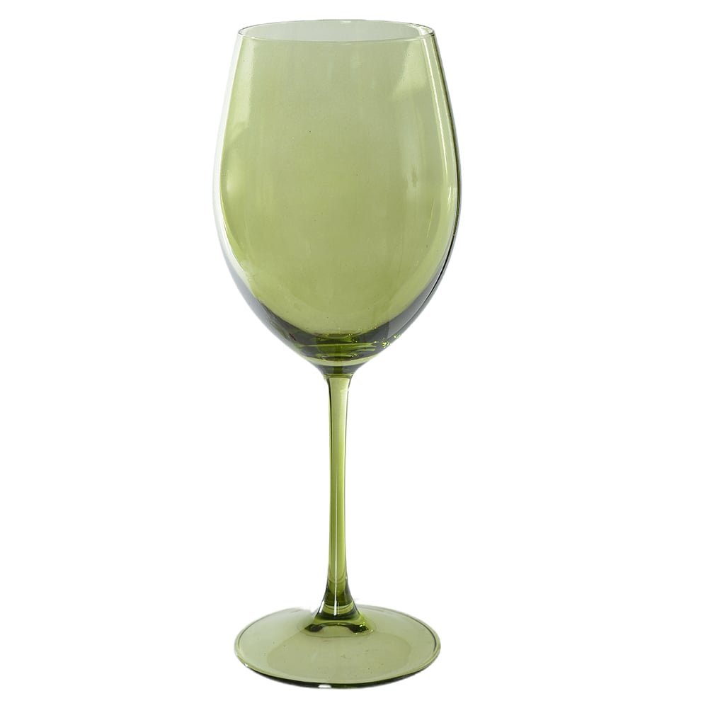 TACA VIDRO VINHO 590ml (VERDE) 24,5X9,4cm