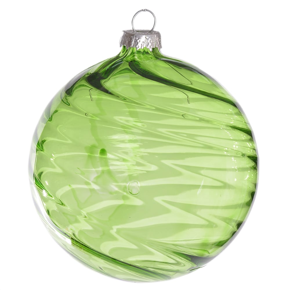 BOLAS DECORADAS VIDRO BOROSSILICATO NATAL (VERDE) 8D