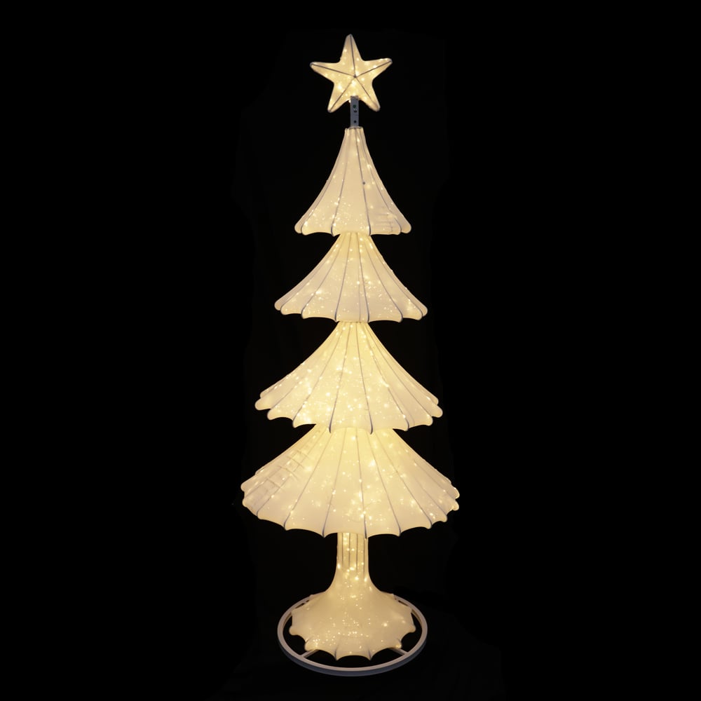 LUZ DECOR ARVORE LED BIVOLT (BRANCO QUENTE) 1,85mX75cm