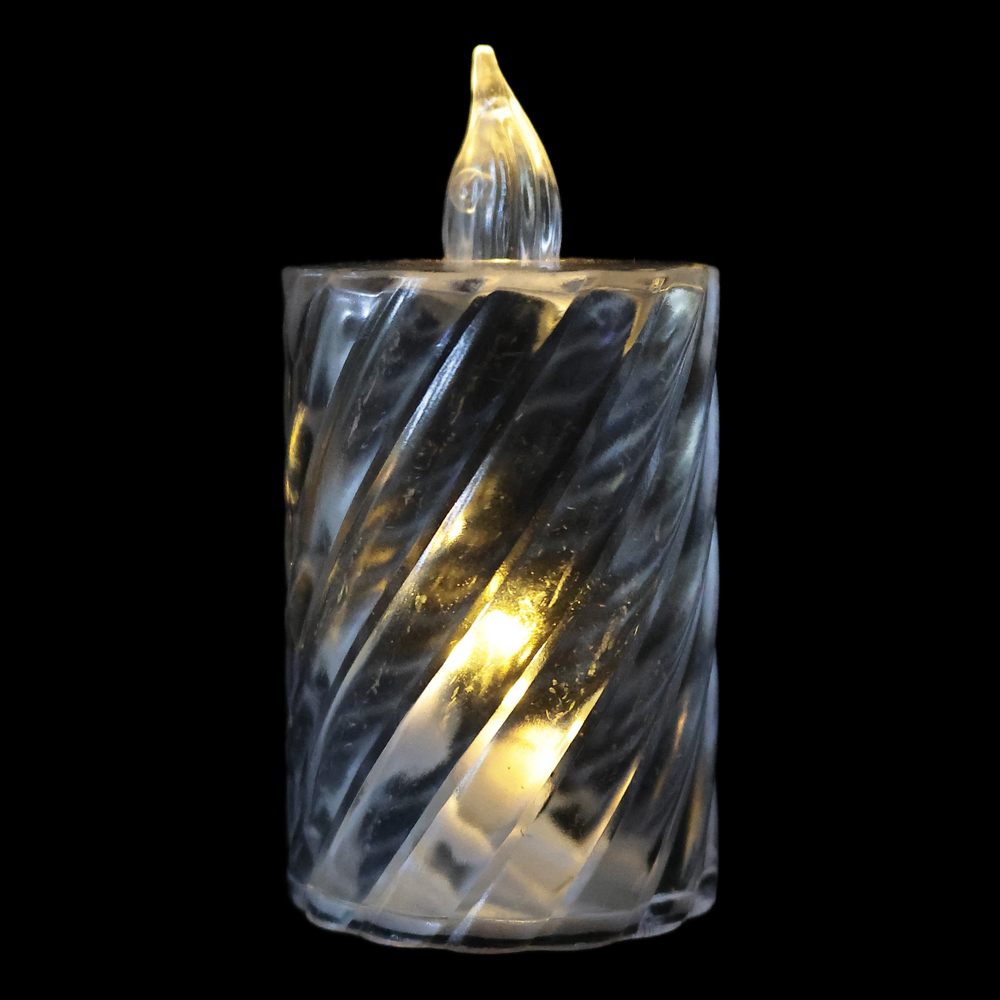 VELA LED A BATERIA (BRANCO QUENTE) 8cm 4D