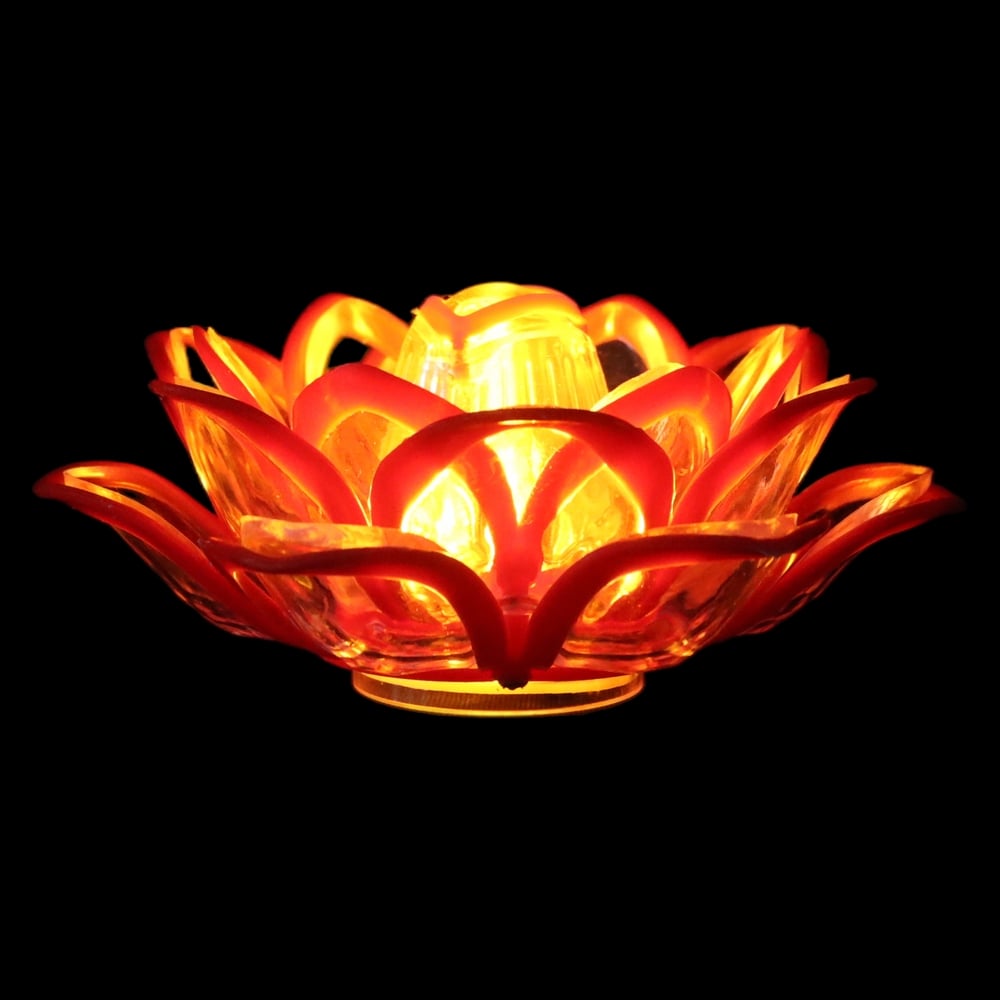 VELA LED FLOR. A BATERIA (VERMELHO) 5,2cm 11,6D