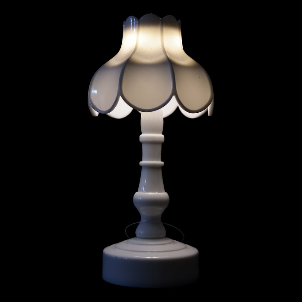 LUMINARIA LED A BATERIA (BRANCO QUENTE) 14cm 6,5D