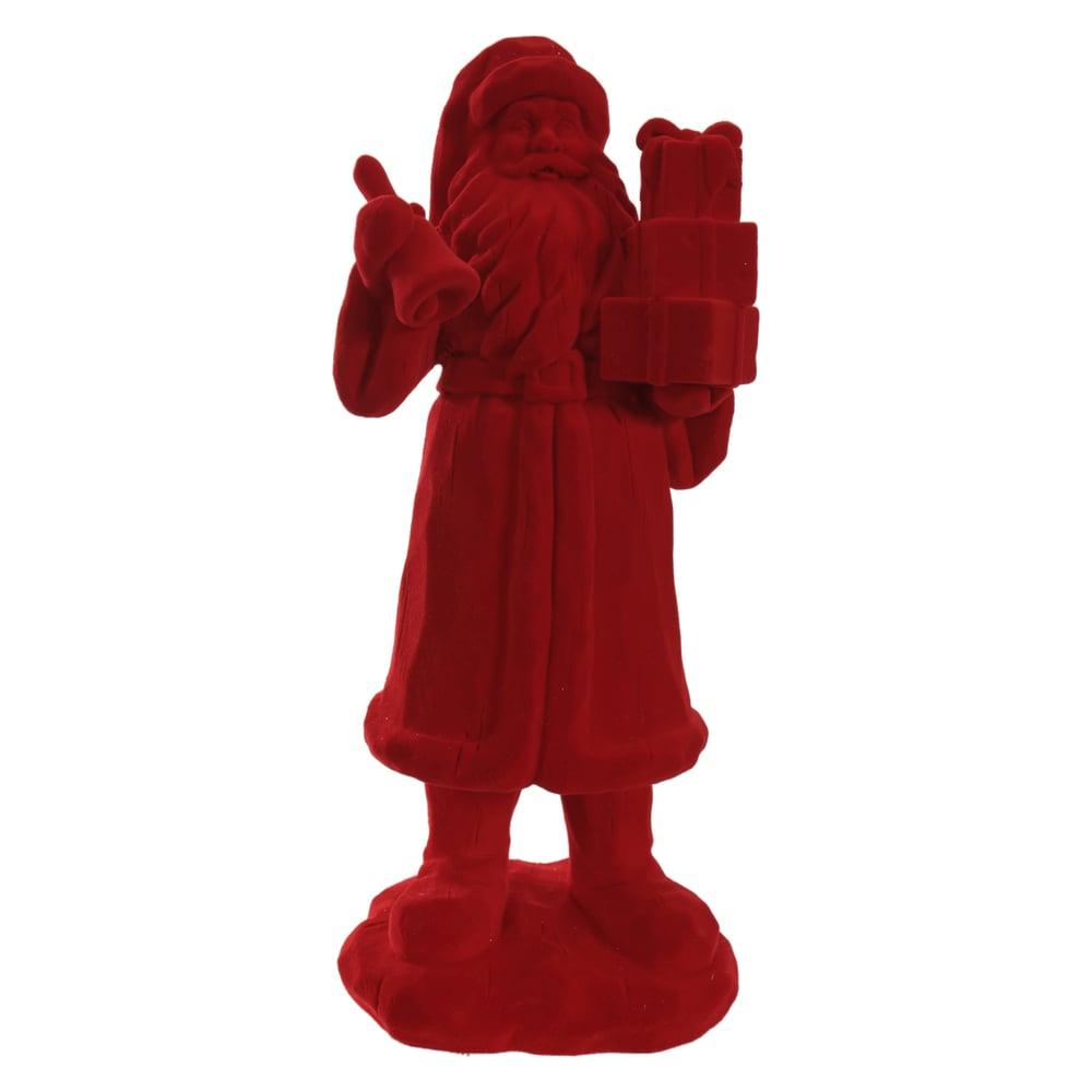 RESINA NATAL ESCULTURA PAPAI NOEL (VERMELHO) 10,5X26,5cm