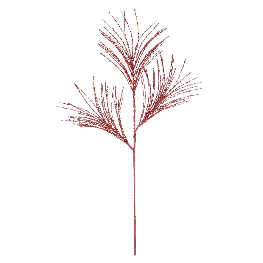 C.GRASS NATAL C/GLITTER (VERMELHO) 80cm