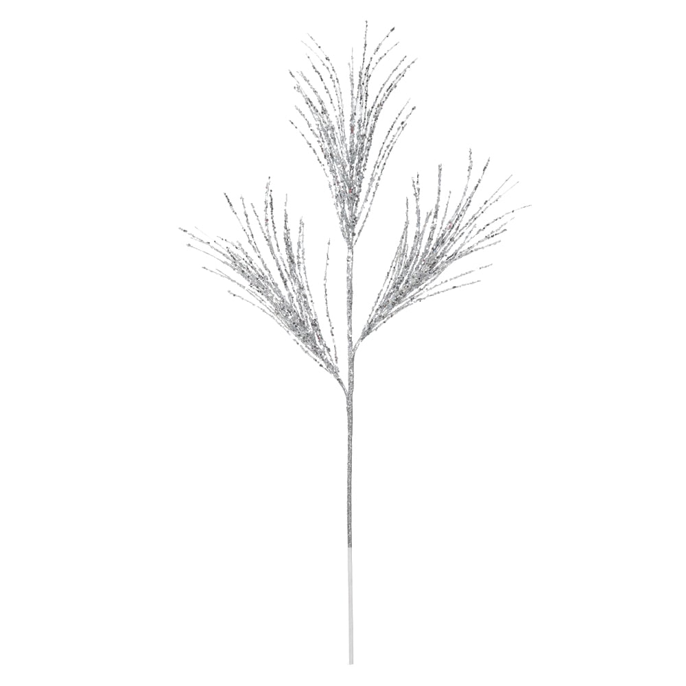 C.GRASS NATAL C/GLITTER (PRATA) 80cm